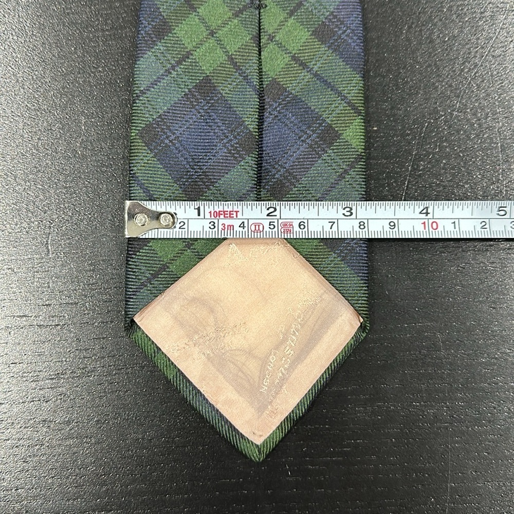Aquascutum London Vintage Silk Plaid Tie - Picture 4 of 6